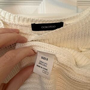 Women's White Sweater